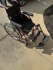 Karman S-115 25 lbs Ultra Light Ergonomic Wheelchair with Removable Footrest …