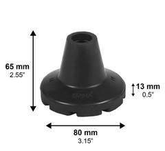 Crutch Tips 3/4 Inch (x2 Units), All Terrain Non-Slip Cane Tips, Heavy Duty R…