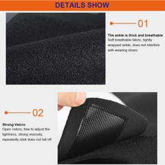 US Ankle Sport Foot Wrap Support Brace Compression Tendon Strap Elastic Bandage