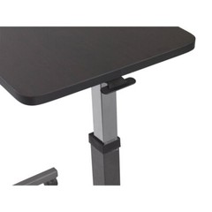 Overbed Table Tray Hospital Bed Rolling NonTilt Adjustable Height Food Cart Desk