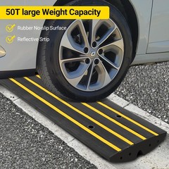 1/2/3 Pack Rubber Curb Driveway Ramps Heavy Duty Threshold Ramp for Vehicles Car