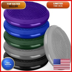 Amylove 6 Pcs 13 Inch Wiggle Seat Wobble Cushion Balance Disc Dark Color