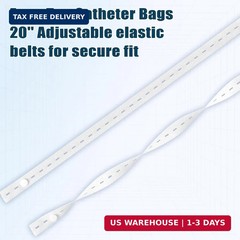 5 Pack Urinary Drainage Bag 1000ml/cc Catheter Leg Bag, Anti-Reflux Valve, Easy
