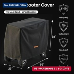 Large Mobility Scooter Cover All Season for Electric Wheelchair 4 Wheel Trave…