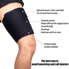 Compression Brace Wrap Thigh Sleeve Support Hamstring Groin Quad Pain Relief Gym