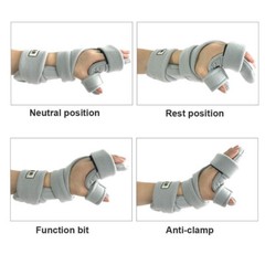 2Pc Adjustable Resting Hand Splint Stroke Hand Splint for Sprain Finger Training