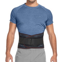 Adjustable Back Support Brace for Lower Back Pain Relief Sciatica Lumbar Belt US