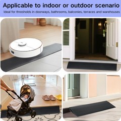 1 Inch Rise Threshold Ramps Doorways Rubber Home SelfAdhesive 35.5 Inch