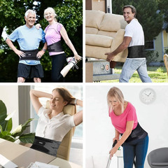 Men Women Adjustable Lower Back Brace Lumbar Support Waist Belt Pain Relief