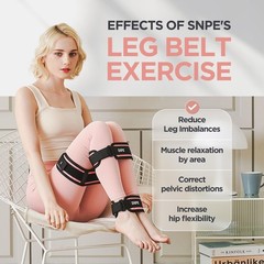 SNPE Leg Belts (M) Posture Corrector for Bowed Legs Medium (Pack of 1), Black