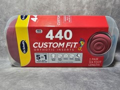 Dr. Scholls CF 440 Custom Fit Orthotic Inserts 3/4 Foot Length 5 In 1 New Sealed
