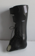 AZAFO Arizona AFO Black Leather Orthopedic Boot – Left Foot