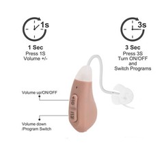 JINGHAO Digital Hearing Aids Rechargeable BTE Hearing Amplifier Noise Reduction