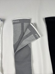 FITRELL 3 Pairs Compression Socks Grey White Black Women and Men Black L/XL