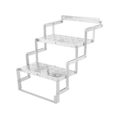 Aluminum Alloy Scissor Stairs Foldable Step Ladder 2 Steps Ladder for RV/Camper
