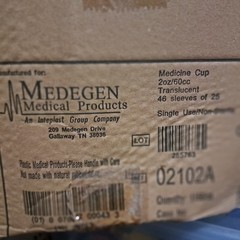 Medegen 02102A Medicine Cups 2 oz | Box of 1150 cups