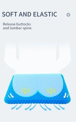 Honeycomb Gel Seat Cushion 2.5 cm Thick | Mesh Cooling, Orthopedic Support