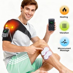 APP Control Heated Shoulder Massager Support Brace for Rotator Cuff Pain Relief