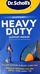 1 PAIR Men’s Dr Scholls Heavy Duty Support Insoles Pain Relief Shoe Sizes 8-14
