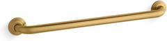 Vibrant Brushed Moderne Brass 24″ Traditional Grab Bar – K-10542-2MB