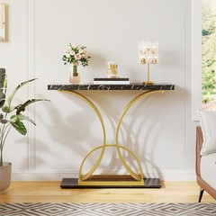 Yitahome Gold Console Table Modern Sofa Table For Living Room Hallway 40 Inch