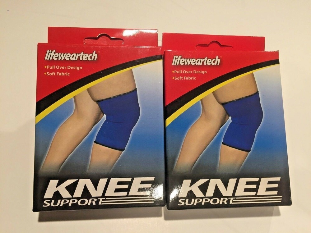 Compression Wraps 2 Knee Supports One Size Fits All Workout Sports Everyday Use