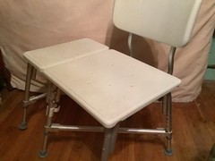 Guardian bariatric transfer chair ref#MDS86952XW..white plastic and aluminum