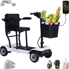 39.7Lb Ultra-Lightweight 4-Wheel Mobility Scooter – Portable & Foldable Scooter