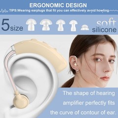 Rechargeable Digital Hearing Aids Advanced Noise Canceling For Elderly Users