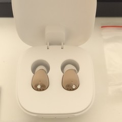 Open Box Audien Hearing Aid OTC Atom One, Rechargeable Open Box Never used