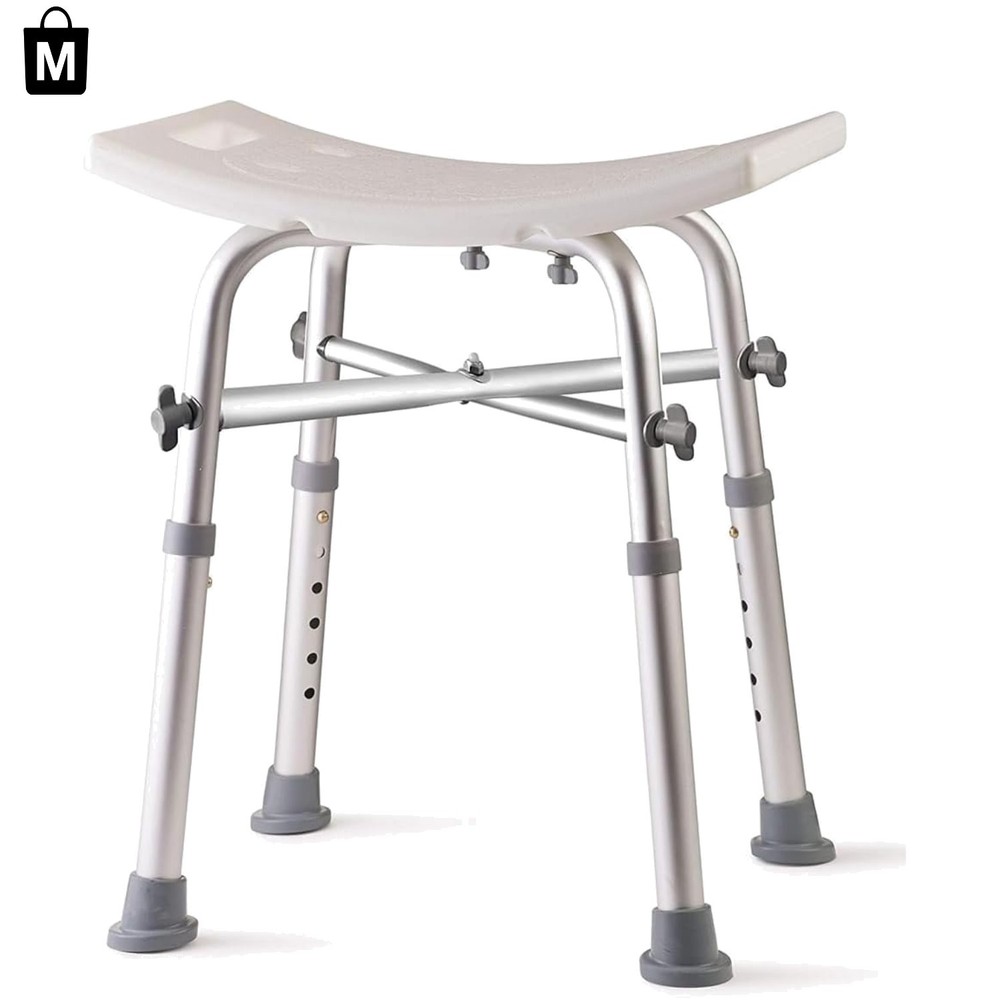 Adjustable Heavy-Duty Shower Chair for Seniors, Supports 500 lbs – Compact & …