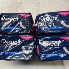 Women’s Prevail Daily Pads for Bladder Leaks | 20 count Moderate absorbency 4pks
