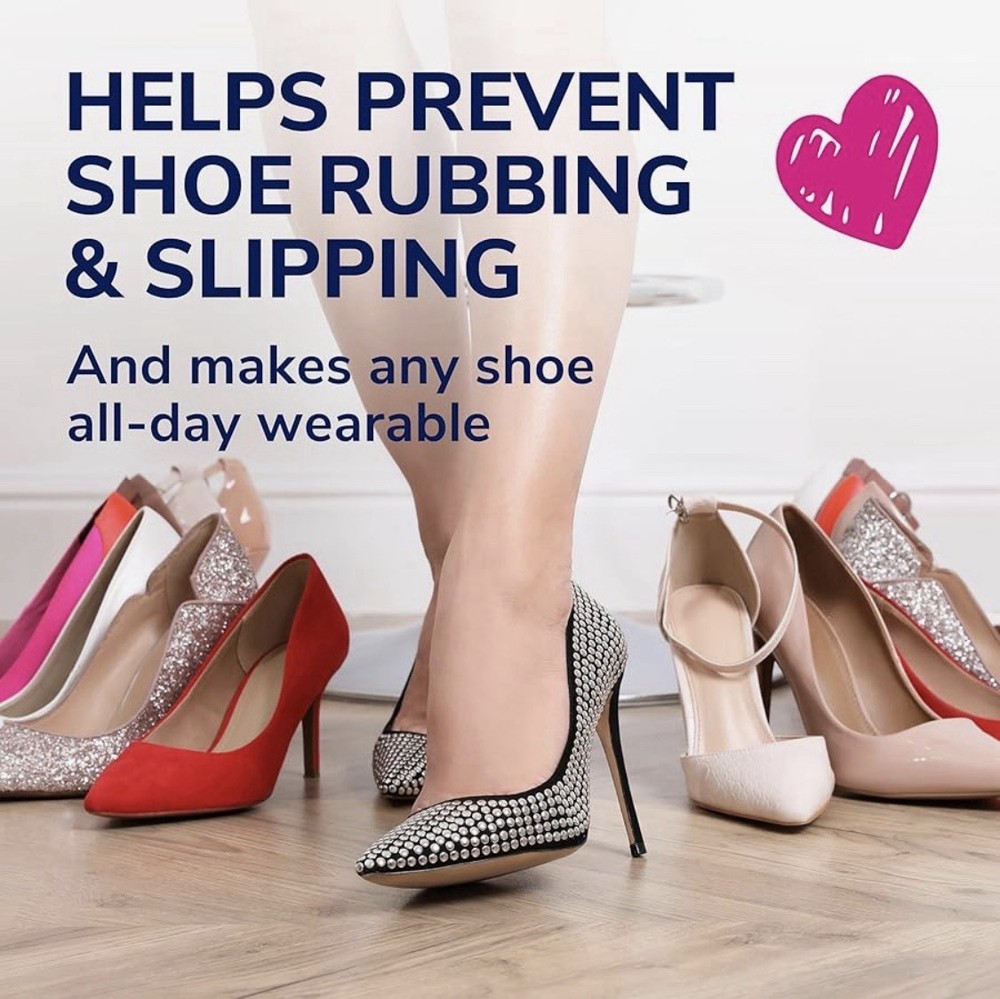 Dr. Scholl’s Heel Liner Cushions 3 Pairs Removable Self-Adhesive 6-10