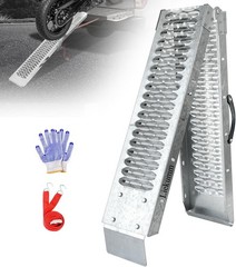 67″ Folding Motorcycle Ramp, 480 lbs Heavy Duty Loading Ramp for Pickup Truck…