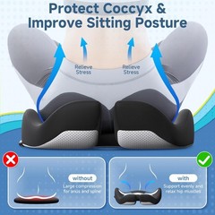 Versatile Large Cooling Gel Seat Cushion – Perfect for Long Sitting Experiences