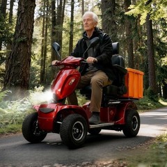 1000W 4-Wheel Heavy Duty Seniors Mobility Scooter 48V 20Ah 15 mph 33 Miles 500lb