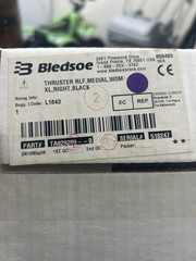 Bledsoe Thruster RLF Medial WOM OA Knee Brace XL Right Black – New in Box