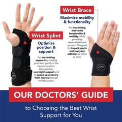 Breathable Wrist Wrap for Arthritis and Tendonitis – Exercise Handbook Included