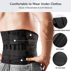 Adjustable Lower Back Brace Lumbar Support Waist Belt Men Women Pain Relief NEW
