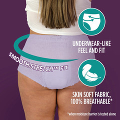 2pk Assurance Women’s Incontinence & Postpartum Underwear, XL, Overnight 16 Ct