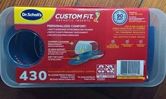 DR. SCHOLL’S CUSTOM FIT CF430 ORTHOTIC SHOE INSERTS 5-IN-1 ALL DAY PAIN RELIEF!!