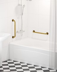 20 Inch Bronze Grab Bars | 2 Pack | Anti-Slip Grip | Elder Senior Safety