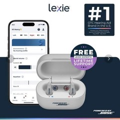 Lexie B2 Hearing Aids Powered by Bose New Open Box OTC Bluetooth Self Fitting