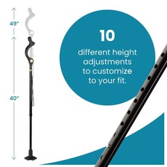 Medical King Walking Cane for Men & Women – 40 Inch (Pack of 1), Black