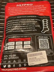 HLTPRO Elite Performance Compression Socks..S/M..New..Unisex. Red/White Stripes