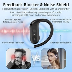 16 channel rechargeable hearing aid,suitable for moderate to severe hearing loss