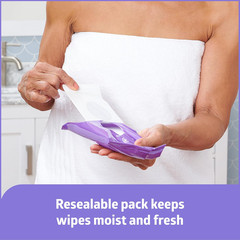 ReadyBath LUXE Antibacterial Bath Wipes with Aloe Hypoallergenic 8 x 8″, 192Pcs