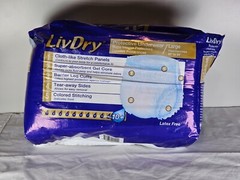 LivDry Large Ultimate Adult Pull Ups for Women and Men, Large, 15 Count