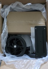 BlessReach WB-2202 Knee Scooter Walker 8” Wheels Dual Brake Foldable 300lb Black
