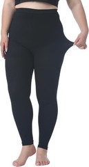 Plus Size 4XL Medical Compression Pantyhose for Women & Men, 15-20 mmHg Gradu…